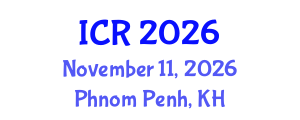International Conference on Rheology (ICR) November 11, 2026 - Phnom Penh, Cambodia International Conference on Rheology (ICR) November 11, 2026 - Phnom Penh, Cambodia