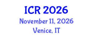 International Conference on Rheology (ICR) November 11, 2026 - Venice, Italy International Conference on Rheology (ICR) November 11, 2026 - Venice, Italy