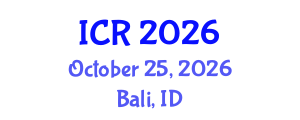 International Conference on Rheology (ICR) October 25, 2026 - Bali, Indonesia International Conference on Rheology (ICR) October 25, 2026 - Bali, Indonesia