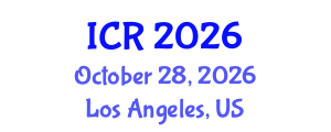 International Conference on Rheology (ICR) October 28, 2026 - Los Angeles, United States International Conference on Rheology (ICR) October 28, 2026 - Los Angeles, United States