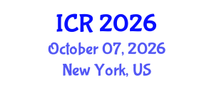 International Conference on Rheology (ICR) October 07, 2026 - New York, United States International Conference on Rheology (ICR) October 07, 2026 - New York, United States