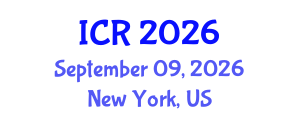 International Conference on Rheology (ICR) September 09, 2026 - New York, United States International Conference on Rheology (ICR) September 09, 2026 - New York, United States