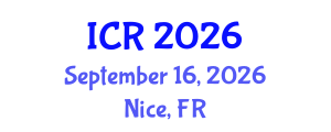 International Conference on Rheology (ICR) September 16, 2026 - Nice, France International Conference on Rheology (ICR) September 16, 2026 - Nice, France