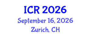 International Conference on Rheology (ICR) September 16, 2026 - Zurich, Switzerland International Conference on Rheology (ICR) September 16, 2026 - Zurich, Switzerland