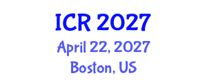 International Conference on Rheology (ICR) April 22, 2027 - Boston, United States International Conference on Rheology (ICR) April 22, 2027 - Boston, United States