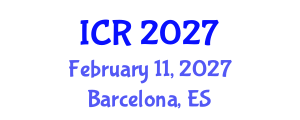 International Conference on Rheology (ICR) February 11, 2027 - Barcelona, Spain International Conference on Rheology (ICR) February 11, 2027 - Barcelona, Spain