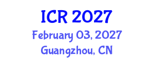 International Conference on Rheology (ICR) February 03, 2027 - Guangzhou, China International Conference on Rheology (ICR) February 03, 2027 - Guangzhou, China