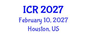 International Conference on Rheology (ICR) February 10, 2027 - Houston, United States International Conference on Rheology (ICR) February 10, 2027 - Houston, United States