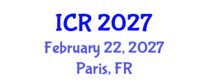 International Conference on Rheology (ICR) February 22, 2027 - Paris, France International Conference on Rheology (ICR) February 22, 2027 - Paris, France