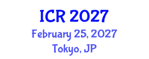 International Conference on Rheology (ICR) February 25, 2027 - Tokyo, Japan International Conference on Rheology (ICR) February 25, 2027 - Tokyo, Japan