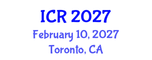International Conference on Rheology (ICR) February 10, 2027 - Toronto, Canada International Conference on Rheology (ICR) February 10, 2027 - Toronto, Canada
