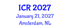 International Conference on Rheology (ICR) January 21, 2027 - Amsterdam, Netherlands International Conference on Rheology (ICR) January 21, 2027 - Amsterdam, Netherlands