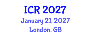 International Conference on Rheology (ICR) January 21, 2027 - London, United Kingdom