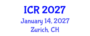 International Conference on Rheology (ICR) January 14, 2027 - Zurich, Switzerland International Conference on Rheology (ICR) January 14, 2027 - Zurich, Switzerland