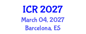 International Conference on Rheology (ICR) March 04, 2027 - Barcelona, Spain International Conference on Rheology (ICR) March 04, 2027 - Barcelona, Spain