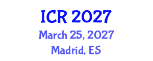 International Conference on Rheology (ICR) March 25, 2027 - Madrid, Spain International Conference on Rheology (ICR) March 25, 2027 - Madrid, Spain