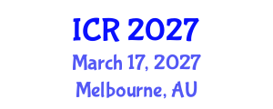 International Conference on Rheology (ICR) March 17, 2027 - Melbourne, Australia International Conference on Rheology (ICR) March 17, 2027 - Melbourne, Australia