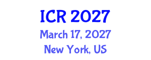International Conference on Rheology (ICR) March 17, 2027 - New York, United States International Conference on Rheology (ICR) March 17, 2027 - New York, United States