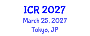 International Conference on Rheology (ICR) March 25, 2027 - Tokyo, Japan International Conference on Rheology (ICR) March 25, 2027 - Tokyo, Japan
