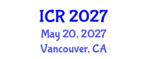 International Conference on Rheology (ICR) May 20, 2027 - Vancouver, Canada International Conference on Rheology (ICR) May 20, 2027 - Vancouver, Canada