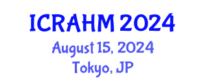 International Conference on Risk Analysis and Hazard Mitigation (ICRAHM) August 15, 2024 - Tokyo, Japan