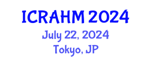 International Conference on Risk Analysis and Hazard Mitigation (ICRAHM) July 22, 2024 - Tokyo, Japan