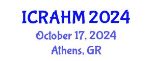 International Conference on Risk Analysis and Hazard Mitigation (ICRAHM) October 17, 2024 - Athens, Greece