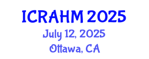 International Conference on Risk Analysis and Hazard Mitigation (ICRAHM) July 12, 2025 - Ottawa, Canada