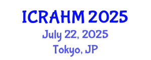 International Conference on Risk Analysis and Hazard Mitigation (ICRAHM) July 22, 2025 - Tokyo, Japan
