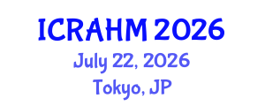 International Conference on Risk Analysis and Hazard Mitigation (ICRAHM) July 22, 2026 - Tokyo, Japan