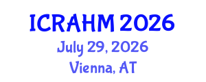 International Conference on Risk Analysis and Hazard Mitigation (ICRAHM) July 29, 2026 - Vienna, Austria