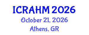 International Conference on Risk Analysis and Hazard Mitigation (ICRAHM) October 21, 2026 - Athens, Greece