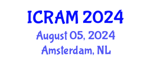 International Conference on Risk Assessment and Management (ICRAM) August 05, 2024 - Amsterdam, Netherlands