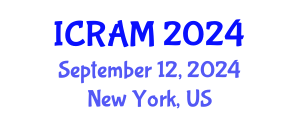 International Conference on Risk Assessment and Management (ICRAM) September 12, 2024 - New York, United States