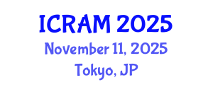 International Conference on Risk Assessment and Management (ICRAM) November 11, 2025 - Tokyo, Japan