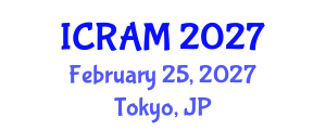 International Conference on Risk Assessment and Management (ICRAM) February 25, 2027 - Tokyo, Japan International Conference on Risk Assessment and Management (ICRAM) February 25, 2027 - Tokyo, Japan