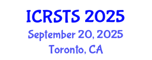 International Conference on Road Safety and Traffic Solutions (ICRSTS) September 20, 2025 - Toronto, Canada