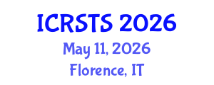 International Conference on Road Safety and Traffic Solutions (ICRSTS) May 11, 2026 - Florence, Italy International Conference on Road Safety and Traffic Solutions (ICRSTS) May 11, 2026 - Florence, Italy