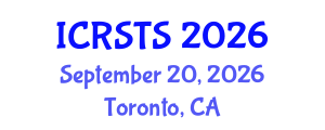 International Conference on Road Safety and Traffic Solutions (ICRSTS) September 20, 2026 - Toronto, Canada