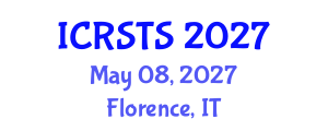 International Conference on Road Safety and Traffic Solutions (ICRSTS) May 08, 2027 - Florence, Italy International Conference on Road Safety and Traffic Solutions (ICRSTS) May 08, 2027 - Florence, Italy