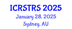 International Conference on Road Safety, Transport and Road Statistics (ICRSTRS) January 28, 2025 - Sydney, Australia