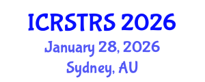 International Conference on Road Safety, Transport and Road Statistics (ICRSTRS) January 28, 2026 - Sydney, Australia