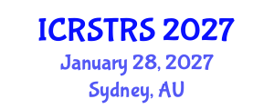 International Conference on Road Safety, Transport and Road Statistics (ICRSTRS) January 28, 2027 - Sydney, Australia International Conference on Road Safety, Transport and Road Statistics (ICRSTRS) January 28, 2027 - Sydney, Australia