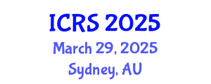 International Conference on Robotic Surgery (ICRS) March 29, 2025 - Sydney, Australia