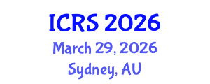 International Conference on Robotic Surgery (ICRS) March 29, 2026 - Sydney, Australia