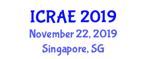 International Conference on Robotics and Automation Engineering (ICRAE) November 22, 2019 - Singapore, Singapore