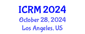 International Conference on Robotics and Mechatronics (ICRM) October 28, 2024 - Los Angeles, United States