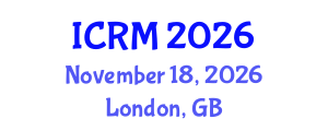 International Conference on Robotics and Mechatronics (ICRM) November 18, 2026 - London, United Kingdom