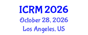 International Conference on Robotics and Mechatronics (ICRM) October 28, 2026 - Los Angeles, United States