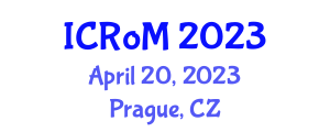 International Conference on Robotics and Mechatronics (ICRoM) April 20, 2023 - Prague, Czechia